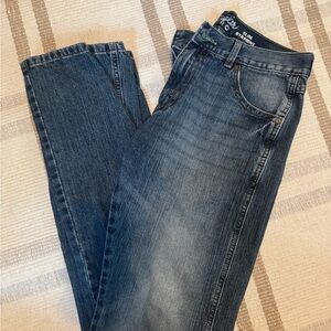 Wrangler Men's Dark Blue Slim Straight Jeans